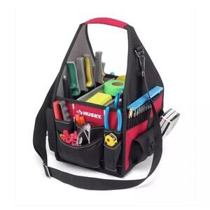 Husky Electricians 9-inch All Trade Tool Bag With 19 Reinforced Pockets
